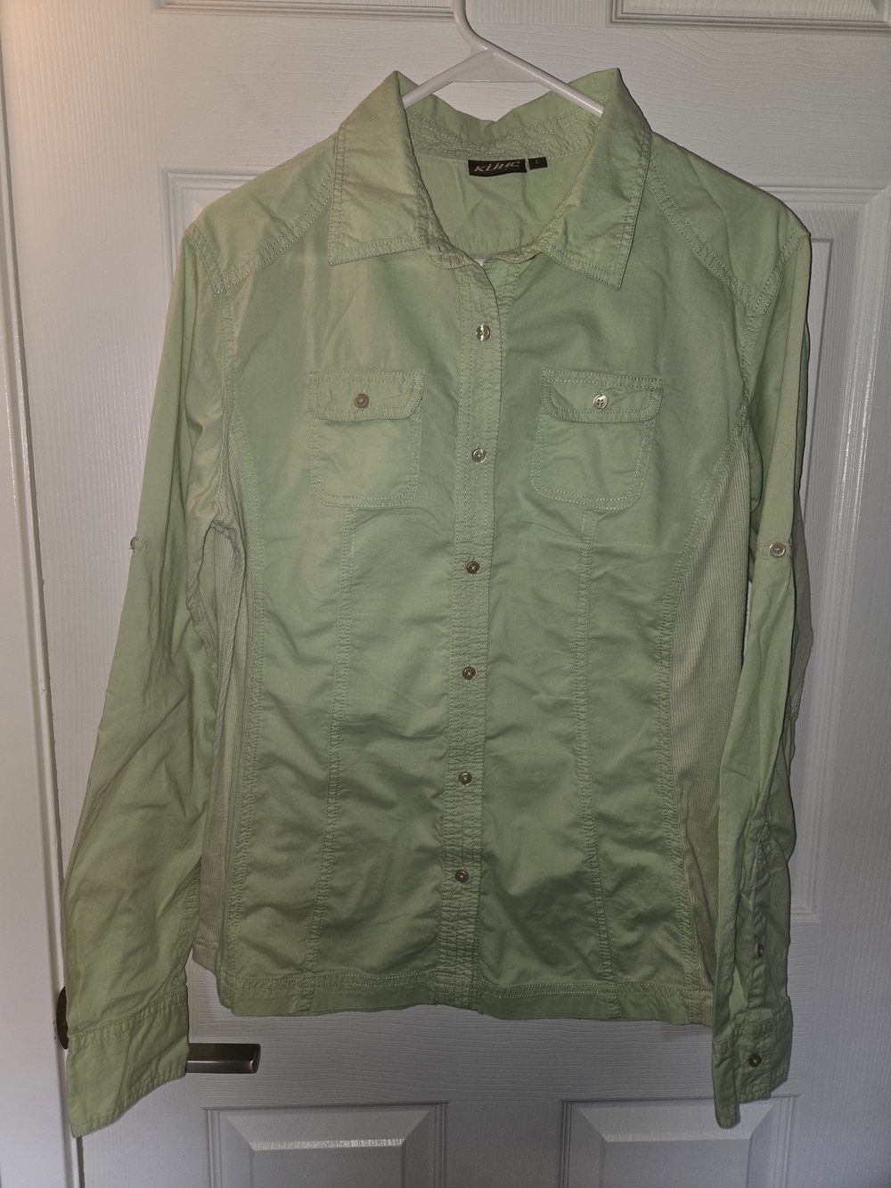 Kuhl Women's Sage Green Button-Down Shirt